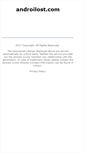 Mobile Screenshot of androilost.com